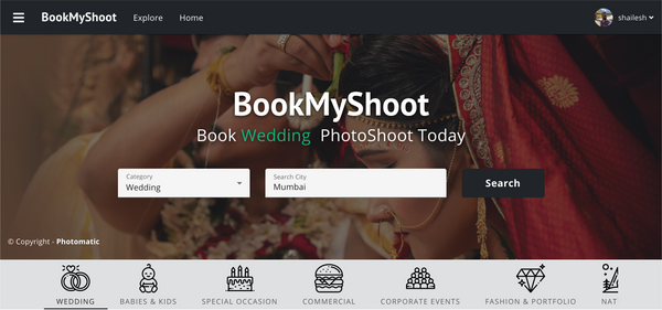 Welcome to BookMyShoot